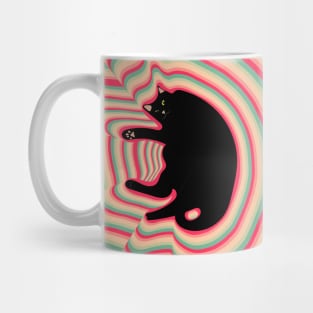 Big chonker black cat Mug